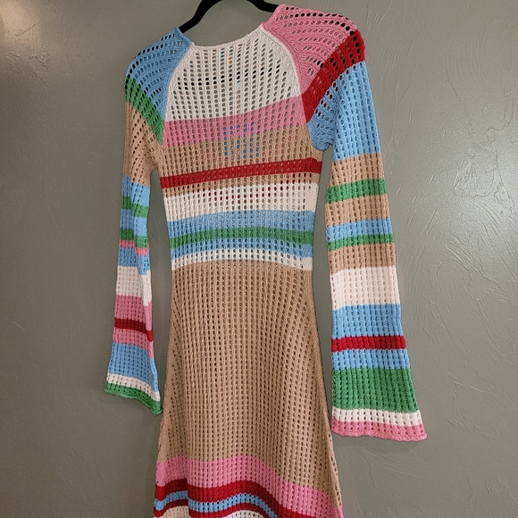 VRG GRL Dresses Vrg Grl Crochet Maxi Dress Work Of Art Nwt Size 8